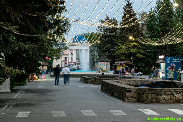 Аллея фонтанов, парк ВГС